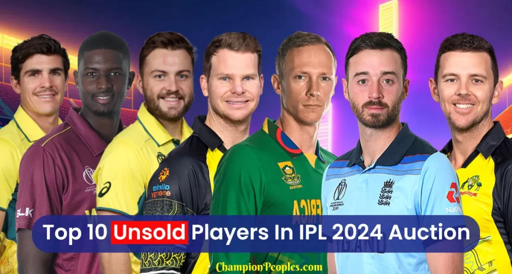 IPL2024 Unsold Player In List